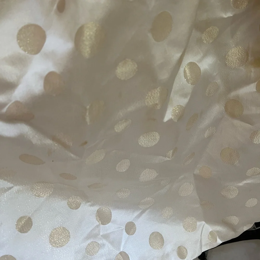 Eliza J gold polkadot skirt with pockets - Picture 2 of 6